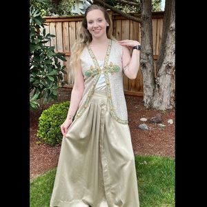 60s HERILELA’S Sequin Encrusted Vest with Beaded Embellishments Custom Creation